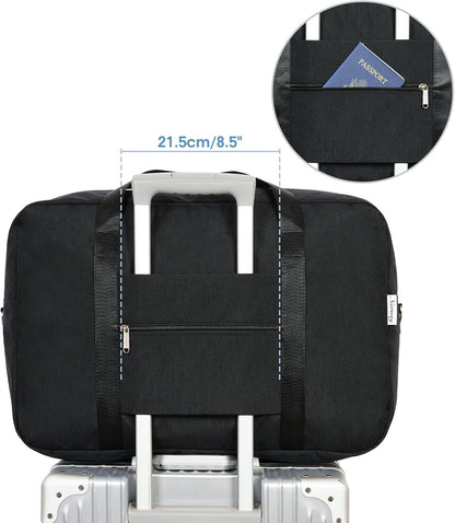 For Spirit Airlines Personal Item Bag 18x14x8 Foldable Travel Duffel Bag Underseat Carry on Luggage Weekender for Women 30L (Teal)