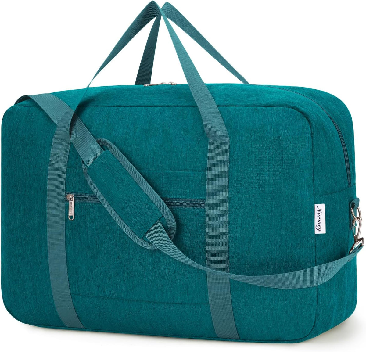 For Spirit Airlines Personal Item Bag 18x14x8 Foldable Travel Duffel Bag Underseat Carry on Luggage Weekender for Women 30L (Teal)