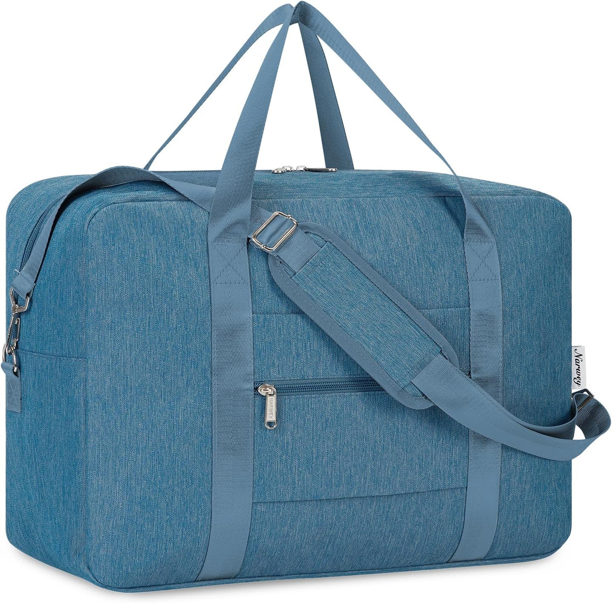 For Spirit Airlines Personal Item Bag 18x14x8 Foldable Travel Duffel Bag Underseat Carry on Luggage Weekender for Women 30L (Teal)