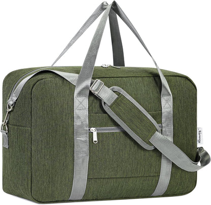 For Spirit Airlines Personal Item Bag 18x14x8 Foldable Travel Duffel Bag Underseat Carry on Luggage Weekender for Women 30L (Teal)