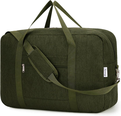 For Spirit Airlines Personal Item Bag 18x14x8 Foldable Travel Duffel Bag Underseat Carry on Luggage Weekender for Women 30L (Teal)