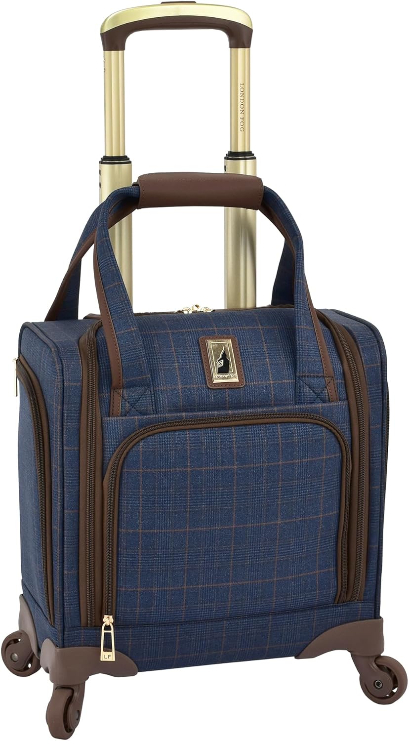 Brentwood IV 15" 4-Wheel Under the Seat Bag, Midnight Blue