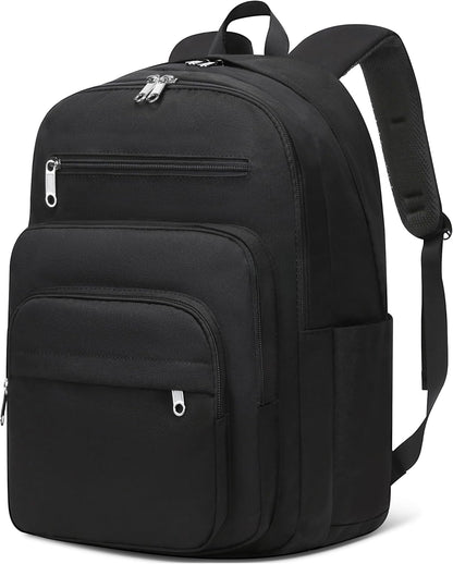 Backpack for Middle High School Teen Boys Girls Large College Bookbag with Laptop Compartment Back to School Book Bags Mochilas Escolares para Niños Niñas Adolescentes (Beige, Solid)