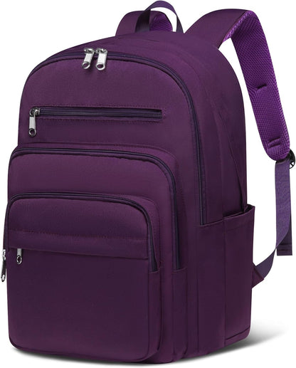 Backpack for Middle High School Teen Boys Girls Large College Bookbag with Laptop Compartment Back to School Book Bags Mochilas Escolares para Niños Niñas Adolescentes (Beige, Solid)