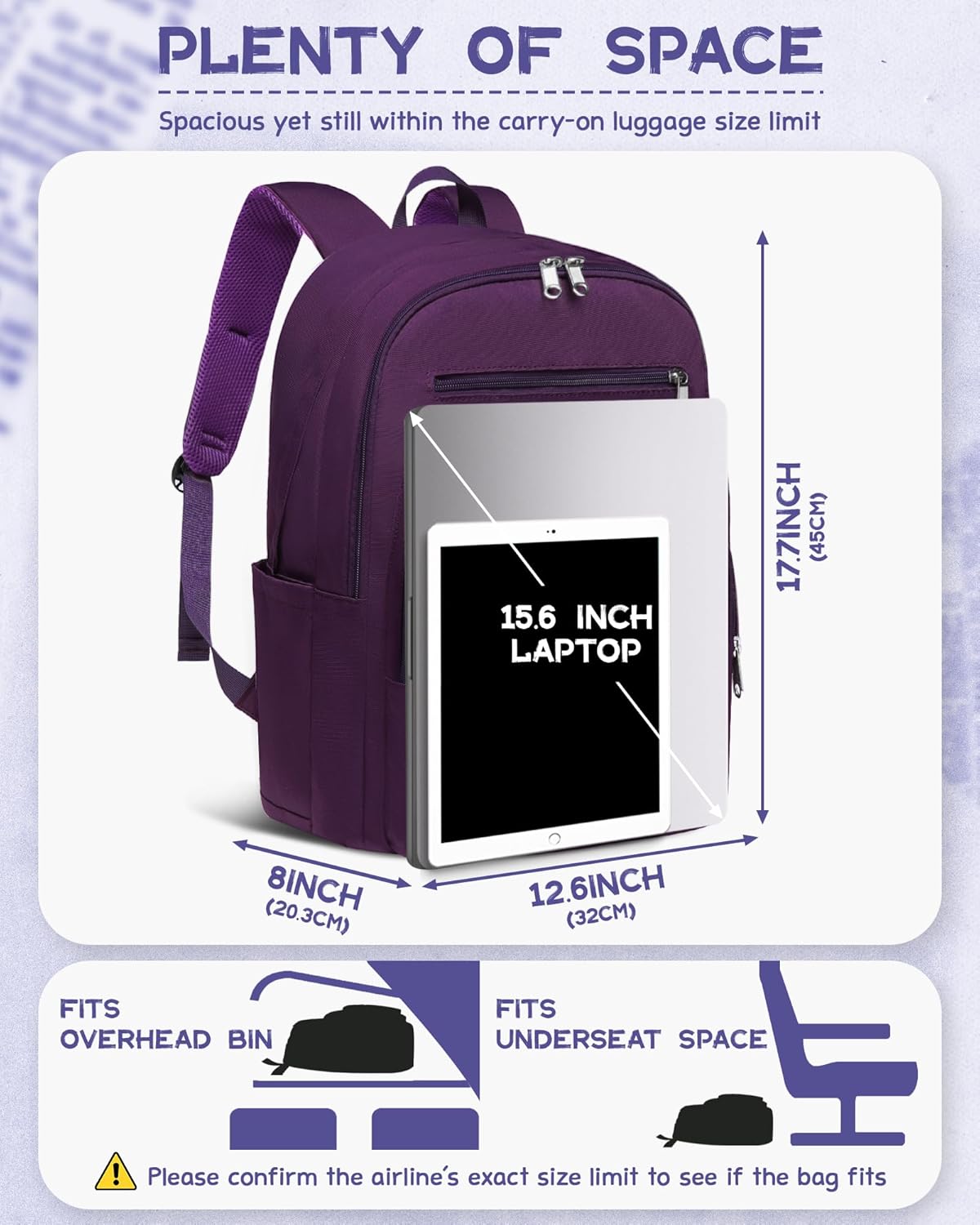 Backpack for Middle High School Teen Boys Girls Large College Bookbag with Laptop Compartment Back to School Book Bags Mochilas Escolares para Niños Niñas Adolescentes (Beige, Solid)