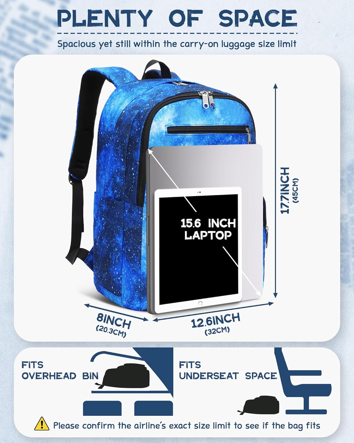 Backpack for Middle High School Teen Boys Girls Large College Bookbag with Laptop Compartment Back to School Book Bags Mochilas Escolares para Niños Niñas Adolescentes (Beige, Solid)