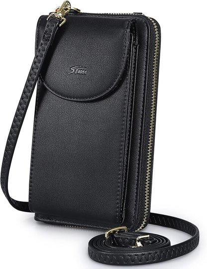 Small Crossbody Bags for Women Phone Purse RFID Blocking Wallet | Card Slots, Vegan Leather, Anti-theft, Multi Pockets, Detachable Adjustable Strap, Travel Eveyday Outing