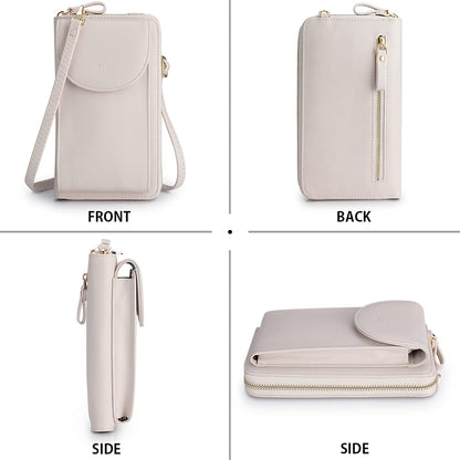 Small Crossbody Bags for Women Phone Purse RFID Blocking Wallet | Card Slots, Vegan Leather, Anti-theft, Multi Pockets, Detachable Adjustable Strap, Travel Eveyday Outing