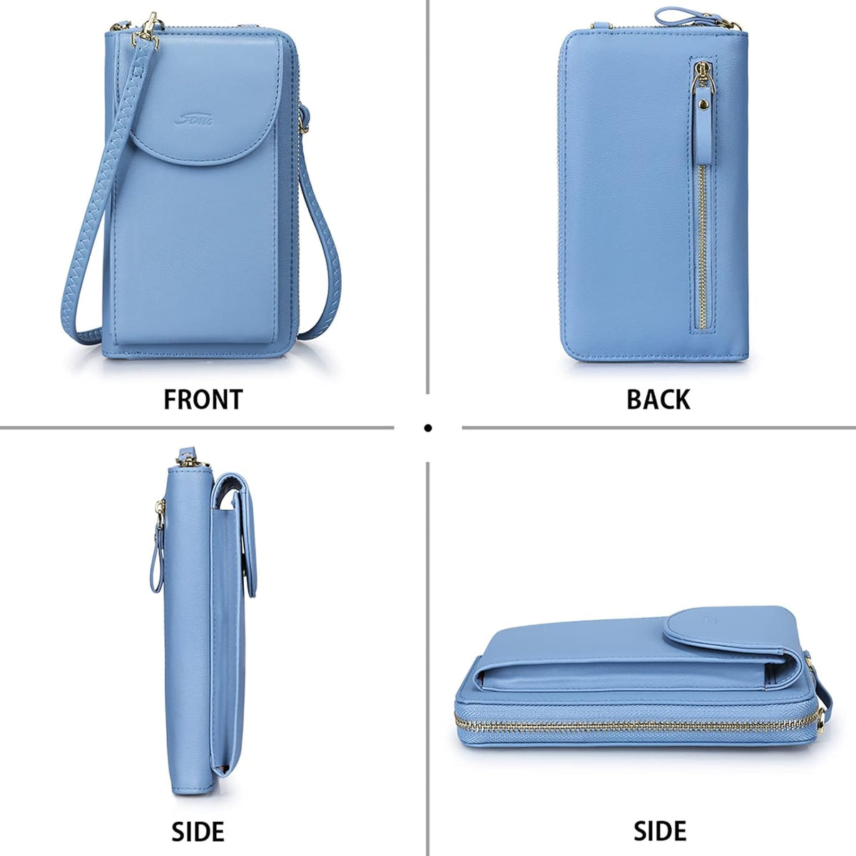 Small Crossbody Bags for Women Phone Purse RFID Blocking Wallet | Card Slots, Vegan Leather, Anti-theft, Multi Pockets, Detachable Adjustable Strap, Travel Eveyday Outing