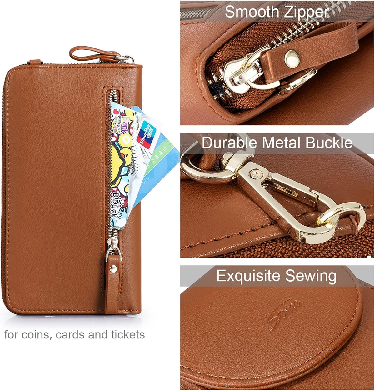 Small Crossbody Bags for Women Phone Purse RFID Blocking Wallet | Card Slots, Vegan Leather, Anti-theft, Multi Pockets, Detachable Adjustable Strap, Travel Eveyday Outing