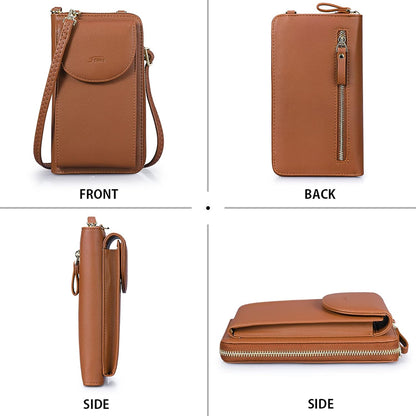 Small Crossbody Bags for Women Phone Purse RFID Blocking Wallet | Card Slots, Vegan Leather, Anti-theft, Multi Pockets, Detachable Adjustable Strap, Travel Eveyday Outing