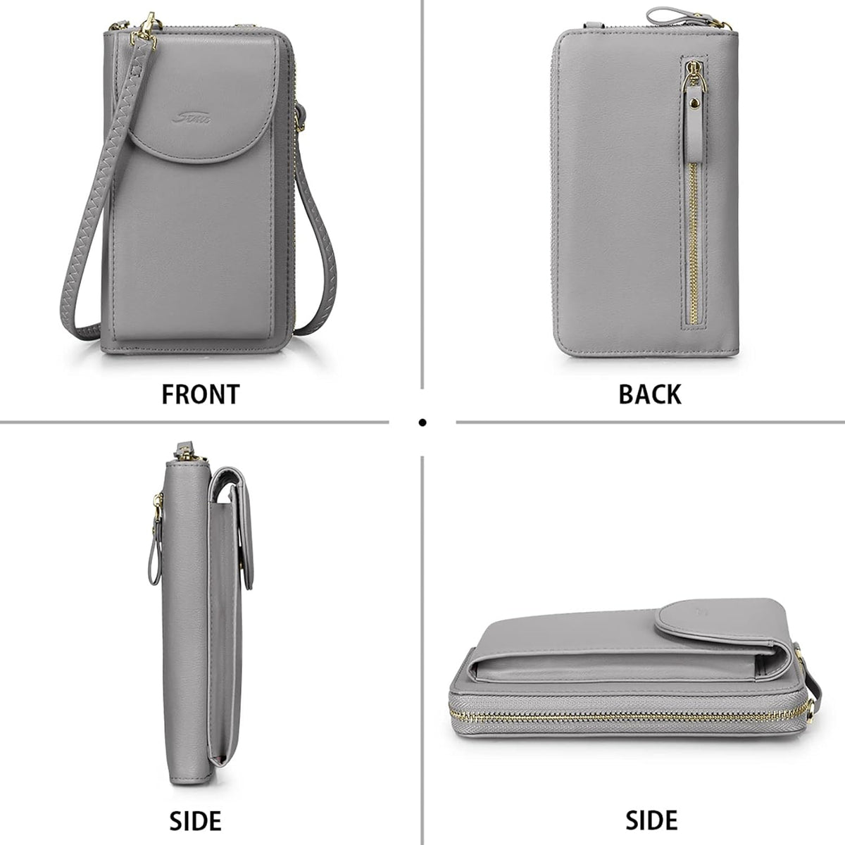 Small Crossbody Bags for Women Phone Purse RFID Blocking Wallet | Card Slots, Vegan Leather, Anti-theft, Multi Pockets, Detachable Adjustable Strap, Travel Eveyday Outing