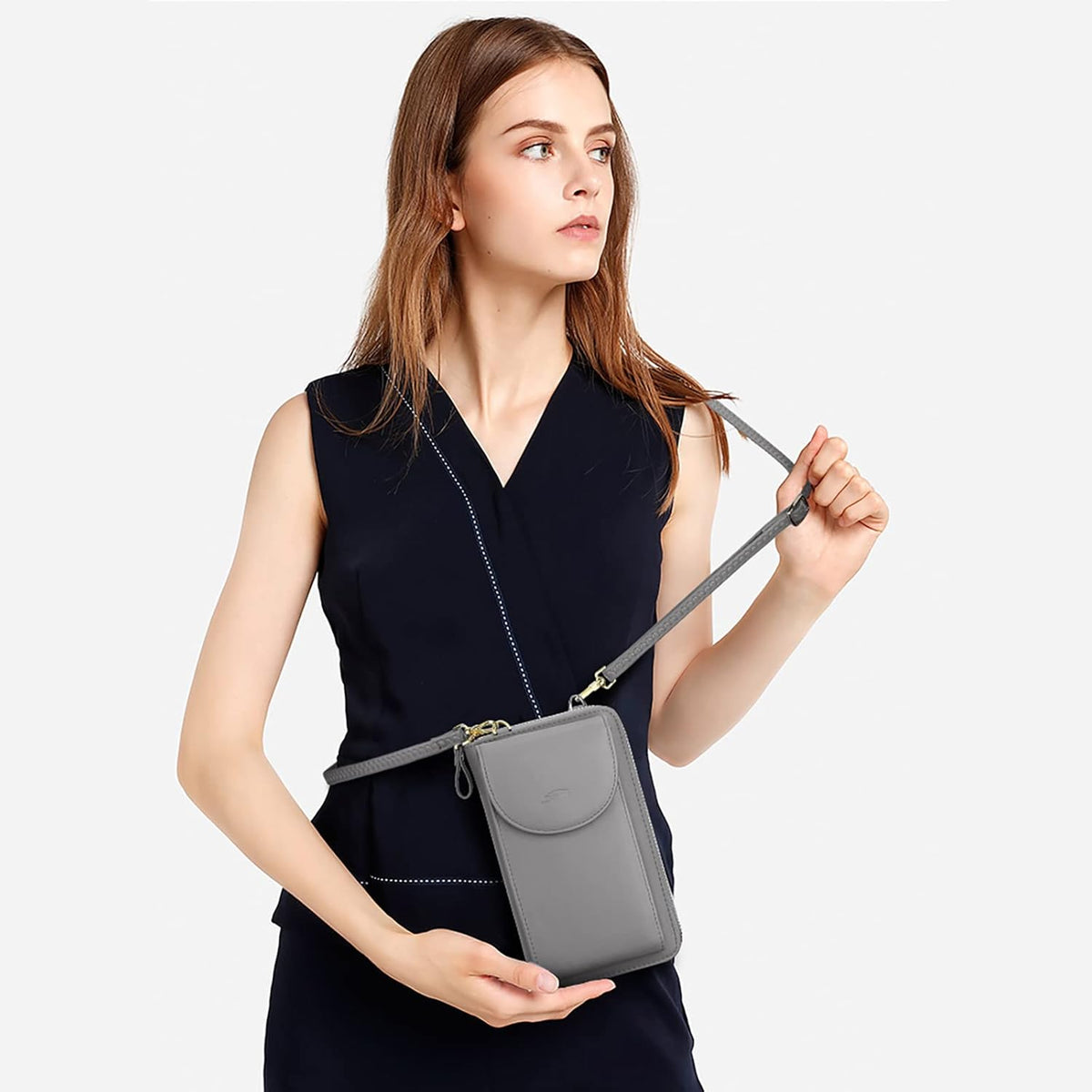 Small Crossbody Bags for Women Phone Purse RFID Blocking Wallet | Card Slots, Vegan Leather, Anti-theft, Multi Pockets, Detachable Adjustable Strap, Travel Eveyday Outing
