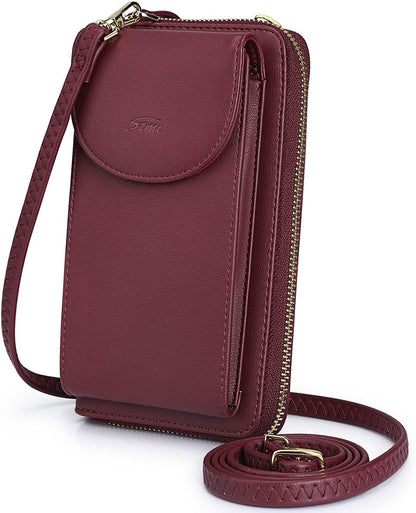Small Crossbody Bags for Women Phone Purse RFID Blocking Wallet | Card Slots, Vegan Leather, Anti-theft, Multi Pockets, Detachable Adjustable Strap, Travel Eveyday Outing