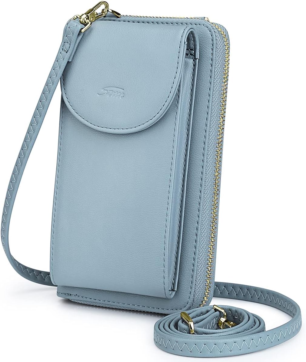 Small Crossbody Bags for Women Phone Purse RFID Blocking Wallet | Card Slots, Vegan Leather, Anti-theft, Multi Pockets, Detachable Adjustable Strap, Travel Eveyday Outing