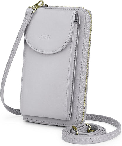 Small Crossbody Bags for Women Phone Purse RFID Blocking Wallet | Card Slots, Vegan Leather, Anti-theft, Multi Pockets, Detachable Adjustable Strap, Travel Eveyday Outing