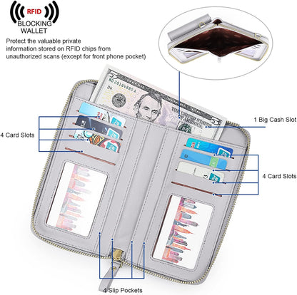 Small Crossbody Bags for Women Phone Purse RFID Blocking Wallet | Card Slots, Vegan Leather, Anti-theft, Multi Pockets, Detachable Adjustable Strap, Travel Eveyday Outing