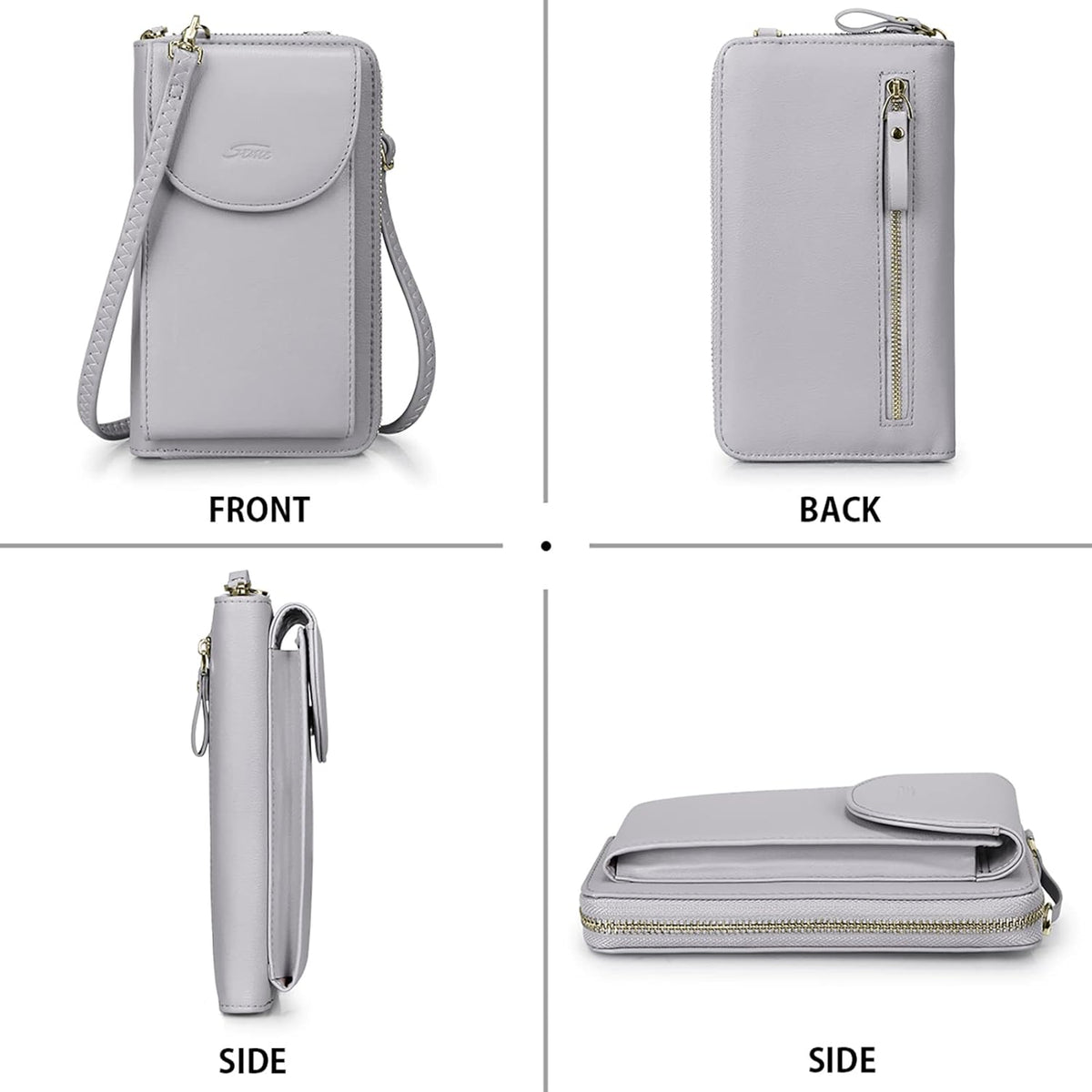 Small Crossbody Bags for Women Phone Purse RFID Blocking Wallet | Card Slots, Vegan Leather, Anti-theft, Multi Pockets, Detachable Adjustable Strap, Travel Eveyday Outing