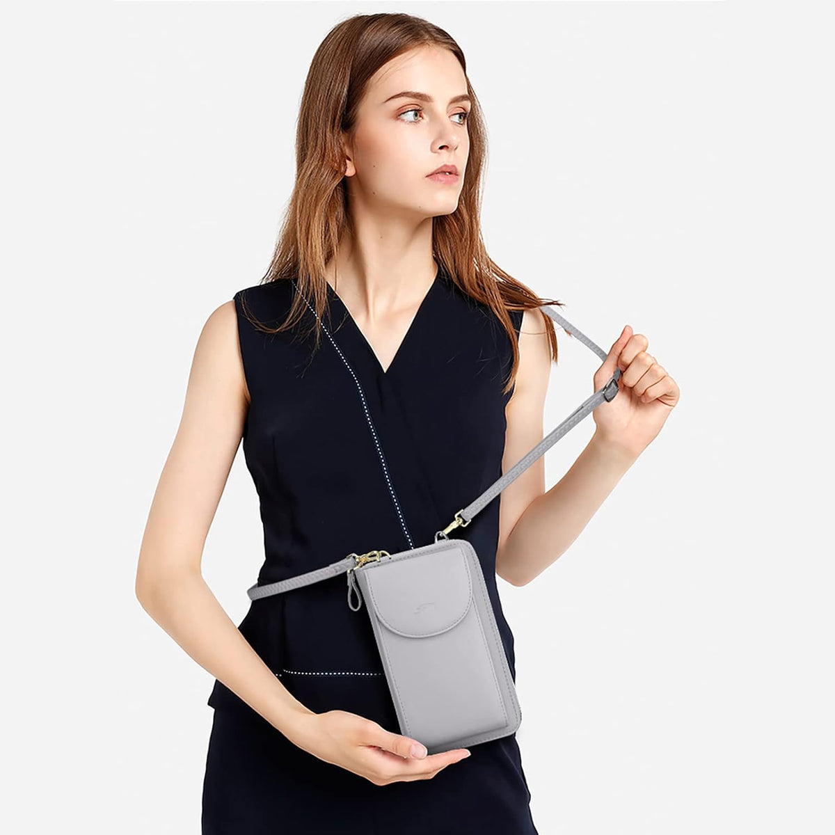 Small Crossbody Bags for Women Phone Purse RFID Blocking Wallet | Card Slots, Vegan Leather, Anti-theft, Multi Pockets, Detachable Adjustable Strap, Travel Eveyday Outing