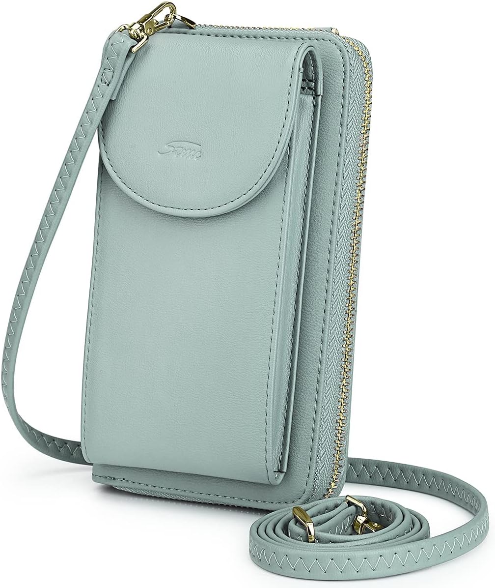 Small Crossbody Bags for Women Phone Purse RFID Blocking Wallet | Card Slots, Vegan Leather, Anti-theft, Multi Pockets, Detachable Adjustable Strap, Travel Eveyday Outing