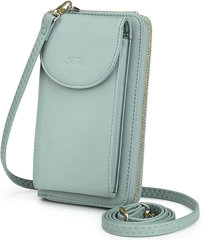 Small Crossbody Bags for Women Phone Purse RFID Blocking Wallet | Card Slots, Vegan Leather, Anti-theft, Multi Pockets, Detachable Adjustable Strap, Travel Eveyday Outing