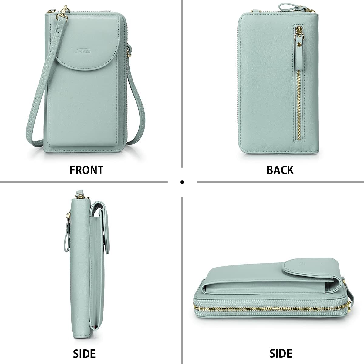 Small Crossbody Bags for Women Phone Purse RFID Blocking Wallet | Card Slots, Vegan Leather, Anti-theft, Multi Pockets, Detachable Adjustable Strap, Travel Eveyday Outing