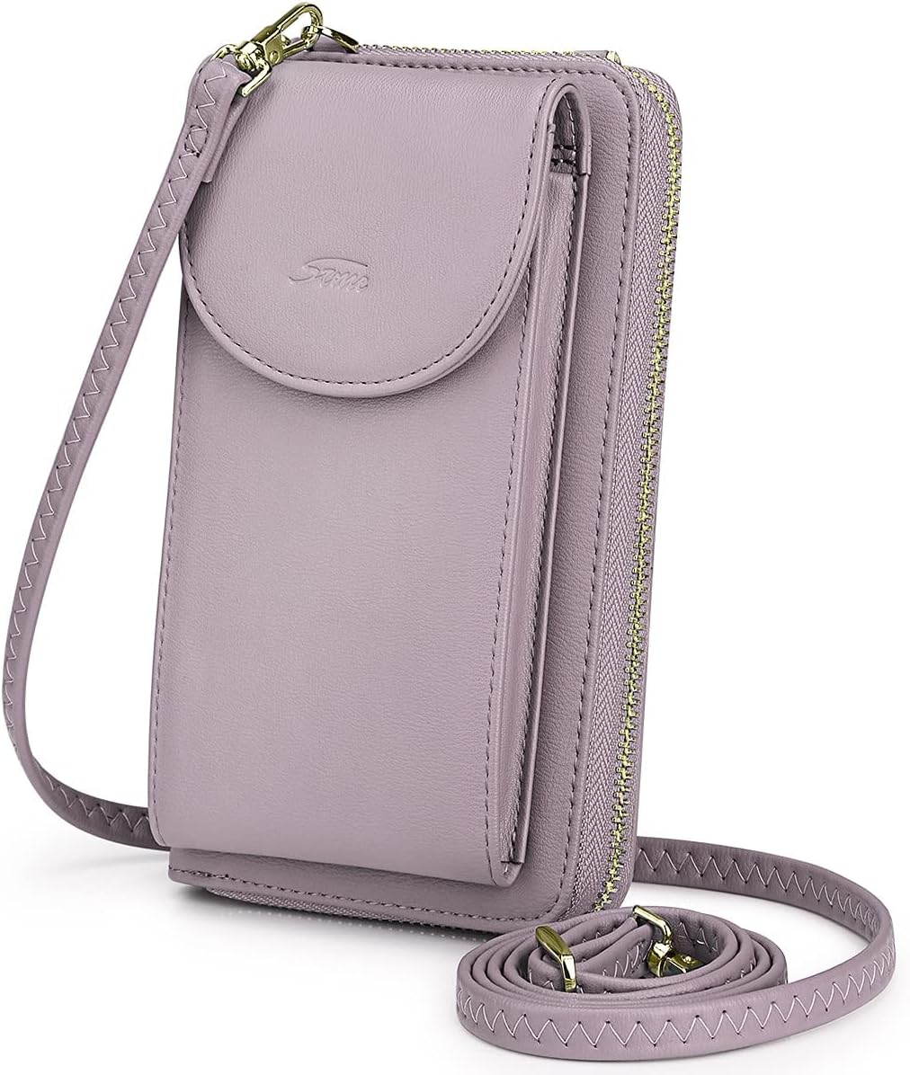 Small Crossbody Bags for Women Phone Purse RFID Blocking Wallet | Card Slots, Vegan Leather, Anti-theft, Multi Pockets, Detachable Adjustable Strap, Travel Eveyday Outing