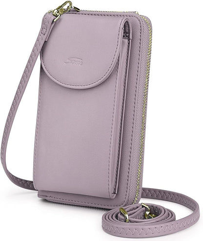 Small Crossbody Bags for Women Phone Purse RFID Blocking Wallet | Card Slots, Vegan Leather, Anti-theft, Multi Pockets, Detachable Adjustable Strap, Travel Eveyday Outing