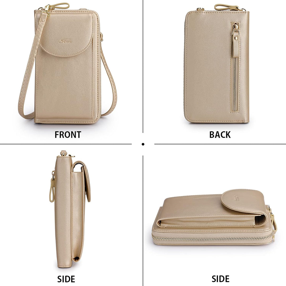 Small Crossbody Bags for Women Phone Purse RFID Blocking Wallet | Card Slots, Vegan Leather, Anti-theft, Multi Pockets, Detachable Adjustable Strap, Travel Eveyday Outing