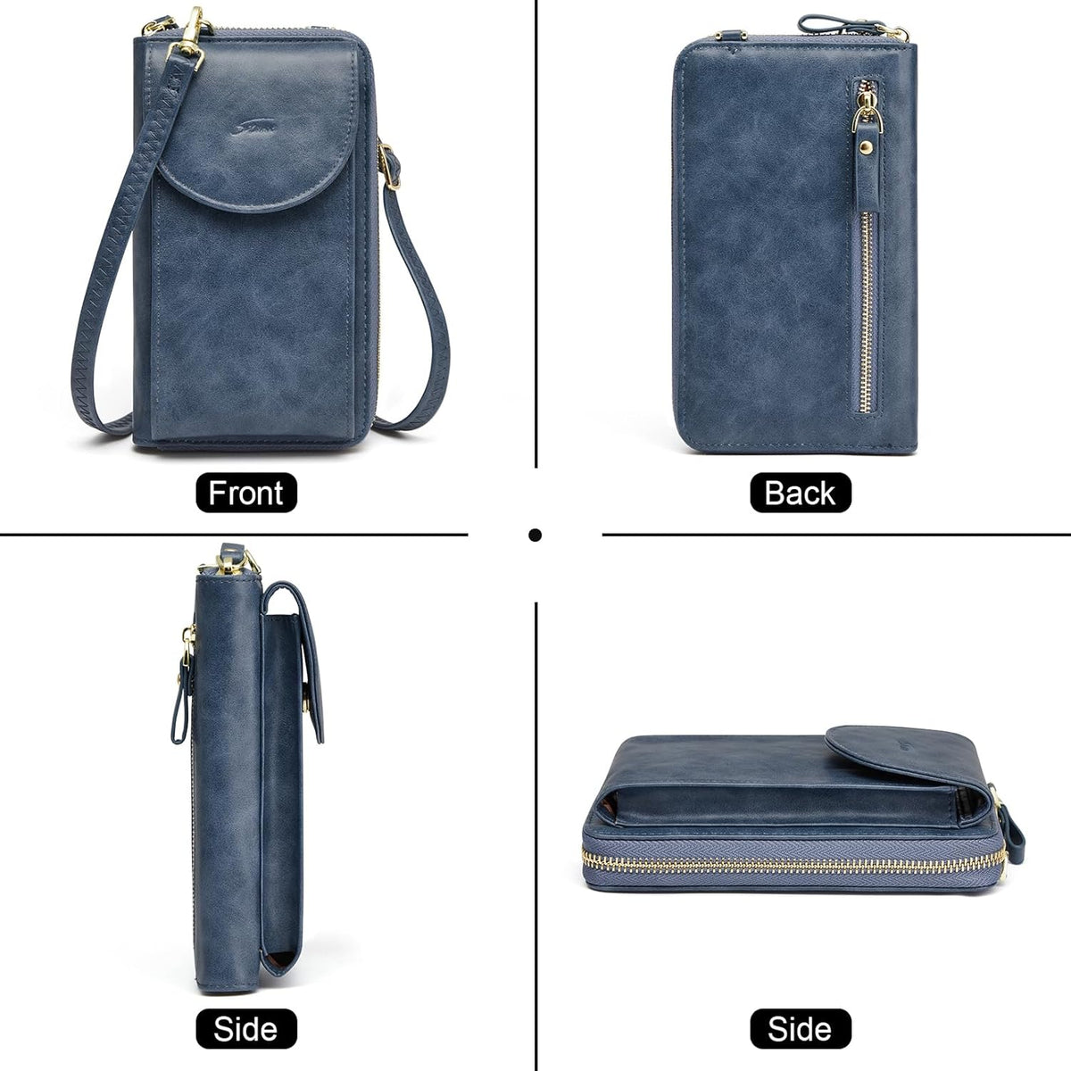 Small Crossbody Bags for Women Phone Purse RFID Blocking Wallet | Card Slots, Vegan Leather, Anti-theft, Multi Pockets, Detachable Adjustable Strap, Travel Eveyday Outing
