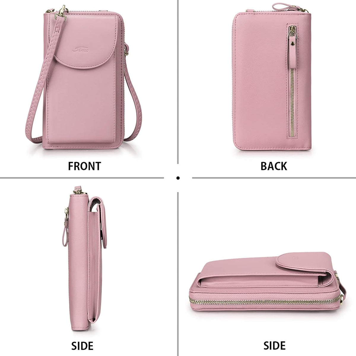 Small Crossbody Bags for Women Phone Purse RFID Blocking Wallet | Card Slots, Vegan Leather, Anti-theft, Multi Pockets, Detachable Adjustable Strap, Travel Eveyday Outing