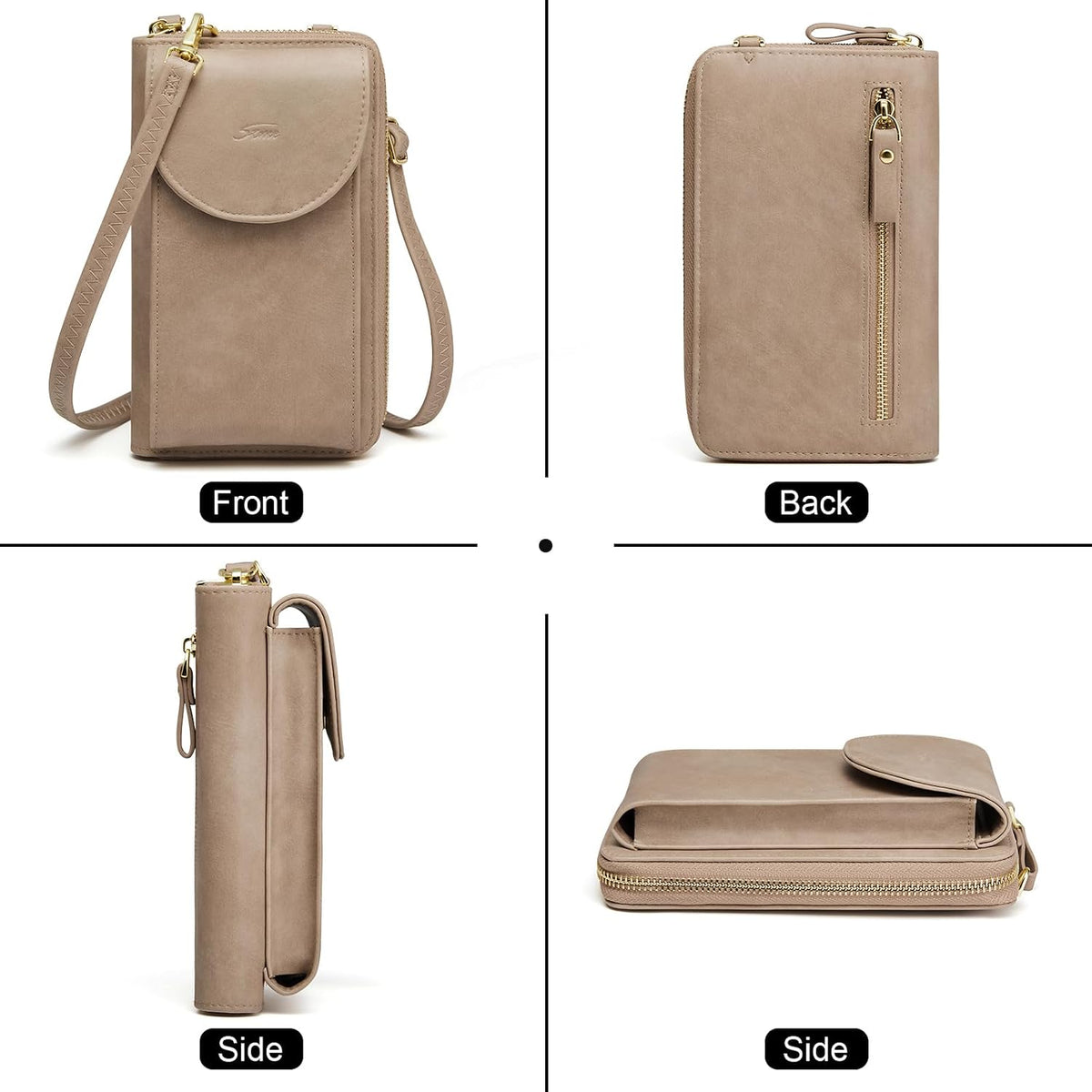 Small Crossbody Bags for Women Phone Purse RFID Blocking Wallet | Card Slots, Vegan Leather, Anti-theft, Multi Pockets, Detachable Adjustable Strap, Travel Eveyday Outing