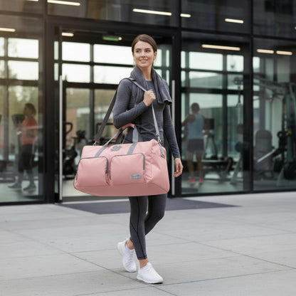 Lucky Travel Duffel Bags 65L, Gym Bag, Travel Bag & Large Duffle Bag for Men, Foldable Overnight Weekender Bags for Women & Men with Adjustable Shoulder Strap, Charcoal