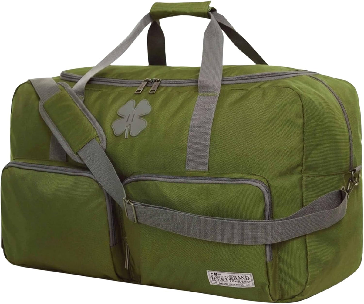 Lucky Travel Duffel Bags 65L, Gym Bag, Travel Bag & Large Duffle Bag for Men, Foldable Overnight Weekender Bags for Women & Men with Adjustable Shoulder Strap, Charcoal