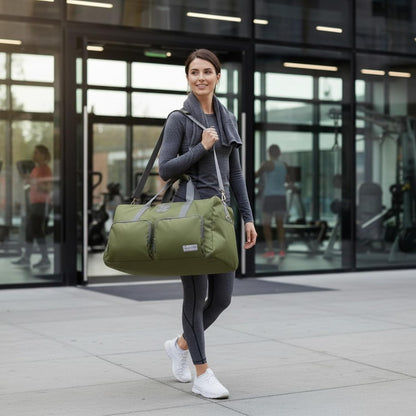 Lucky Travel Duffel Bags 65L, Gym Bag, Travel Bag & Large Duffle Bag for Men, Foldable Overnight Weekender Bags for Women & Men with Adjustable Shoulder Strap, Charcoal