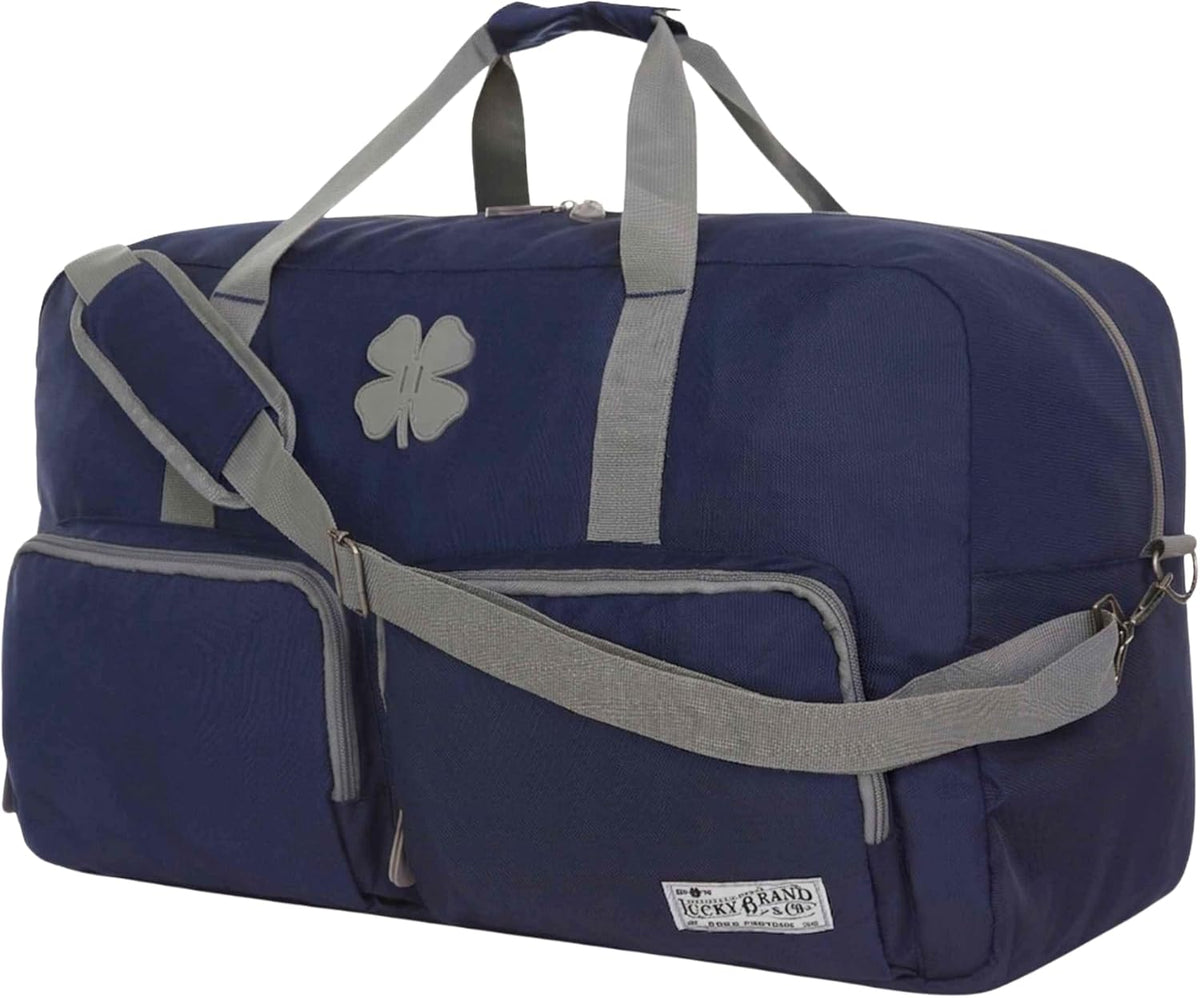Lucky Travel Duffel Bags 65L, Gym Bag, Travel Bag & Large Duffle Bag for Men, Foldable Overnight Weekender Bags for Women & Men with Adjustable Shoulder Strap, Charcoal