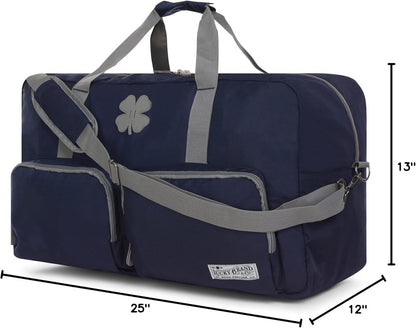 Lucky Travel Duffel Bags 65L, Gym Bag, Travel Bag & Large Duffle Bag for Men, Foldable Overnight Weekender Bags for Women & Men with Adjustable Shoulder Strap, Charcoal