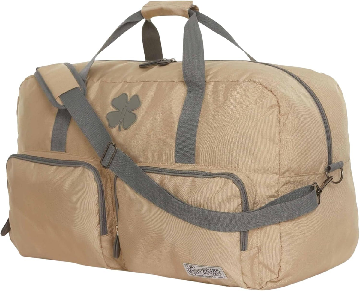 Lucky Travel Duffel Bags 65L, Gym Bag, Travel Bag & Large Duffle Bag for Men, Foldable Overnight Weekender Bags for Women & Men with Adjustable Shoulder Strap, Charcoal