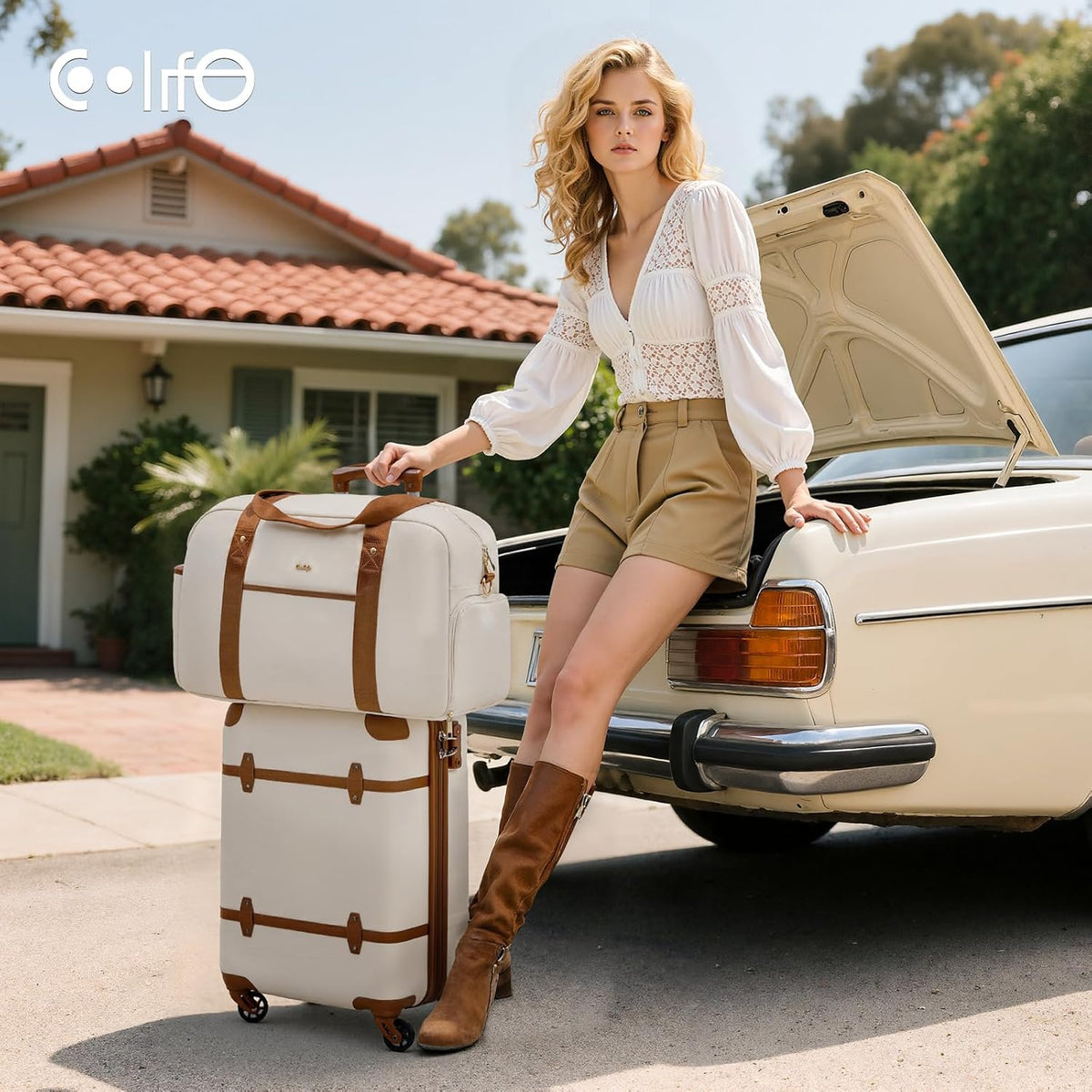 Luggage Set Suitcase Set Carry On Luggage PC Hardside Luggage TSA Lock Spinner Wheels Telescopic Handle