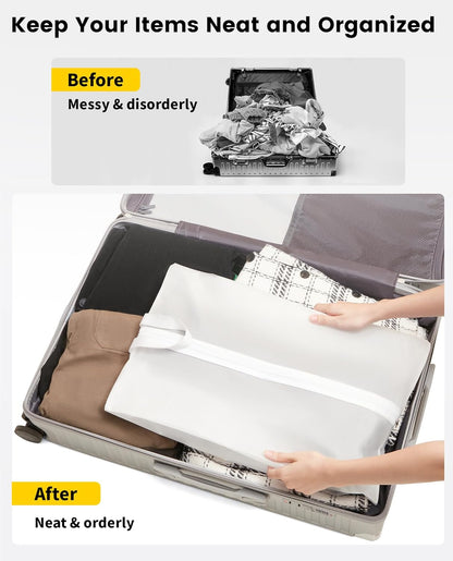 Shoe Bags for Travel - 2 Pack Extra Large Transparent Shoe Organizer with Handle Dustproof Shoe Bag Reusable Shoe Storage Bags for Men & Women