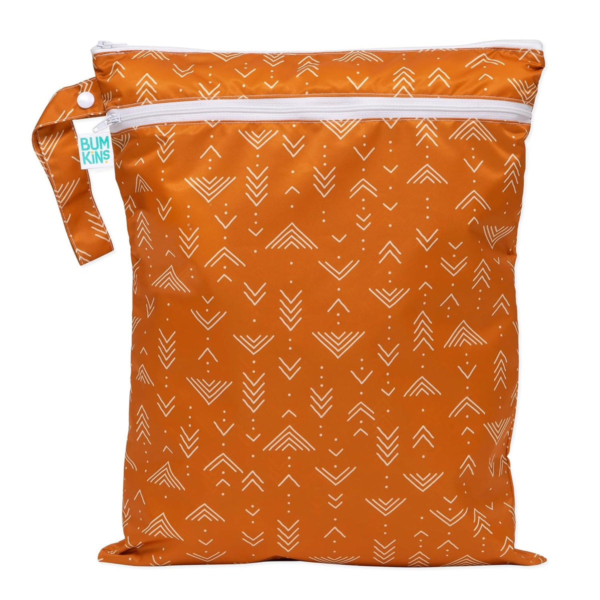 Waterproof Wet Bag for Baby, Travel, Swim Suit, Cloth Diapers, Pump Parts, Pool, Beach, Gym Clothes, Toiletry, Hook to Stroller, Daycare, Zip Reusable Wetdry Pack, 2-pk Palm Trees, Beige Check - Colors A