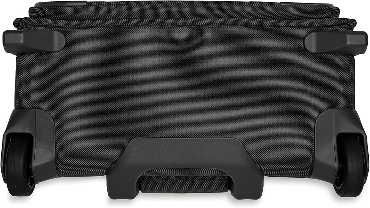 Briggs & Riley 2-Wheel Cabin Bag - Carry On Luggage for Travel, Suitcases with Wheels, Softside Rolling Bag for Men & Women, Interlocking Handle, Self-Repairing Zipper - Baseline Collection, Navy