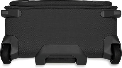 Briggs & Riley 2-Wheel Cabin Bag - Carry On Luggage for Travel, Suitcases with Wheels, Softside Rolling Bag for Men & Women, Interlocking Handle, Self-Repairing Zipper - Baseline Collection, Navy