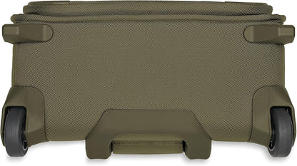 Briggs & Riley 2-Wheel Cabin Bag - Carry On Luggage for Travel, Suitcases with Wheels, Softside Rolling Bag for Men & Women, Interlocking Handle, Self-Repairing Zipper - Baseline Collection, Navy