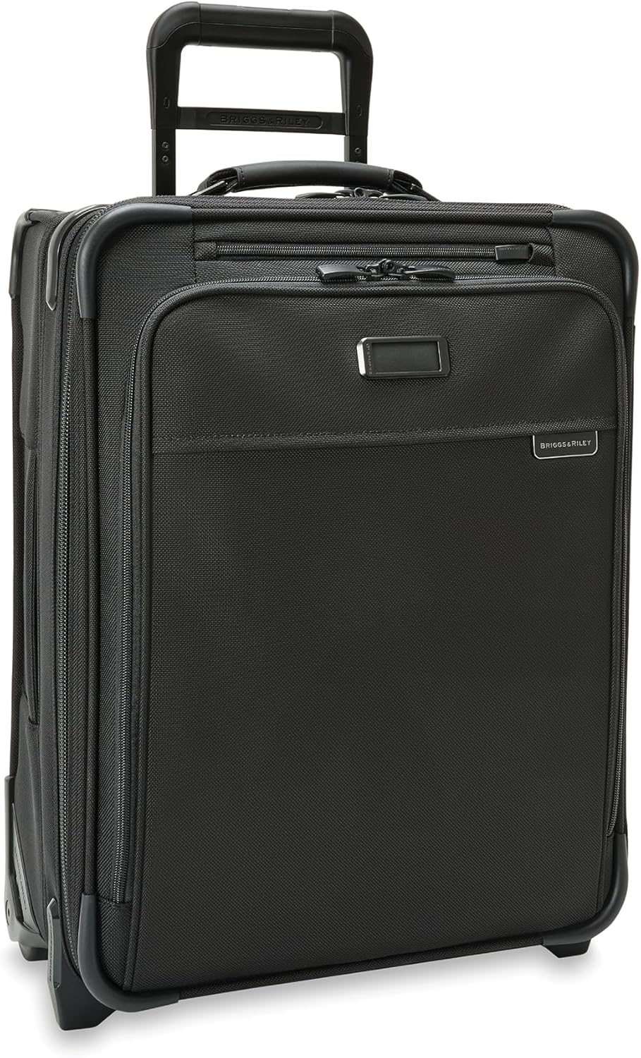 Briggs & Riley 2-Wheel Cabin Bag - Carry On Luggage for Travel, Suitcases with Wheels, Softside Rolling Bag for Men & Women, Interlocking Handle, Self-Repairing Zipper - Baseline Collection, Navy
