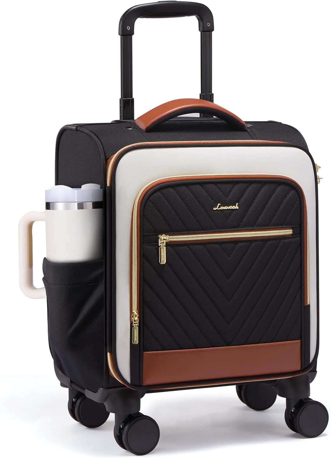 Underseat Carry On Luggage Airline Approved, 14 Inch Softside Suitcases with Wheels, Lightweight Spinner Carry on Suitcase with TSA Lock Weekender