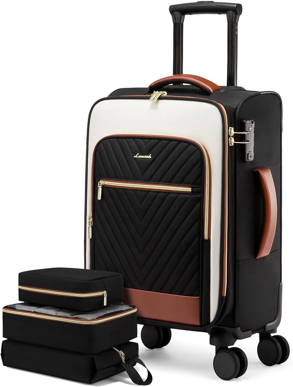 Underseat Carry On Luggage Airline Approved, 14 Inch Softside Suitcases with Wheels, Lightweight Spinner Carry on Suitcase with TSA Lock Weekender