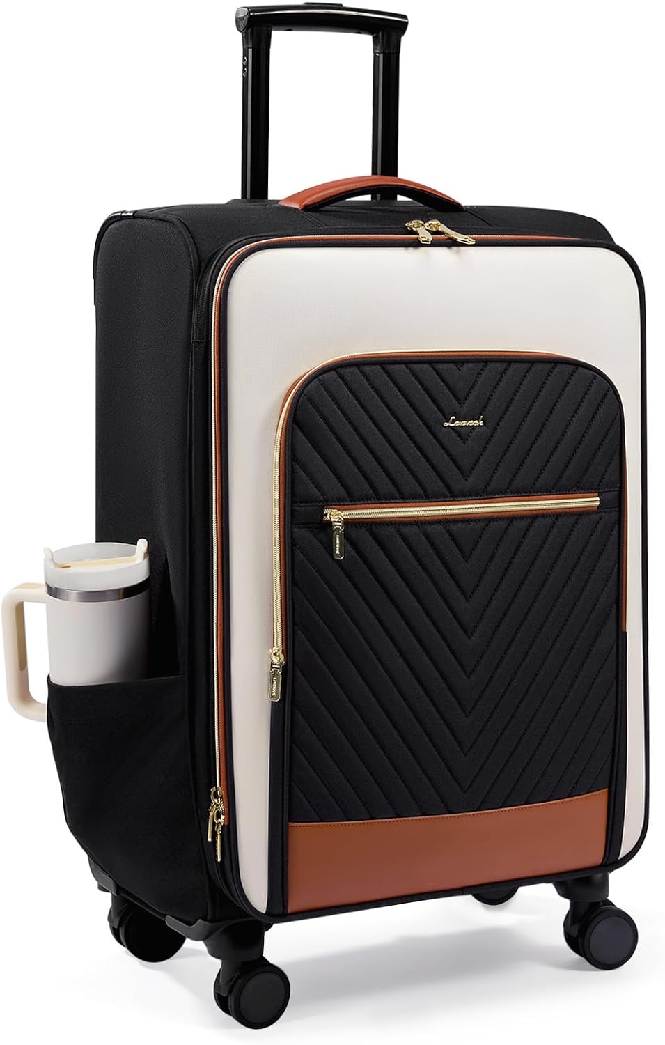 Underseat Carry On Luggage Airline Approved, 14 Inch Softside Suitcases with Wheels, Lightweight Spinner Carry on Suitcase with TSA Lock Weekender