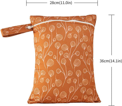 Wet Dry Bag for Baby, Swimsuit, Diaper Bag & Travel - Waterproof Reusable Leakproof Pouch for Wet Clothes, Pool, Beach, and Gym