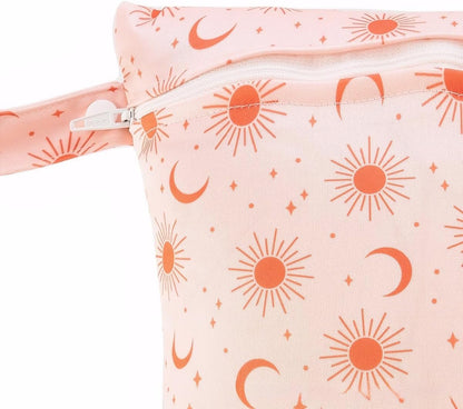 Wet Dry Bag for Baby, Swimsuit, Diaper Bag & Travel - Waterproof Reusable Leakproof Pouch for Wet Clothes, Pool, Beach, and Gym